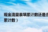 现金流量表填累计数还是当月数（现金流量表是当月数还是累计数）