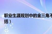 职业生涯规划中的金三角不包括（职业生涯规划金三角不包括）