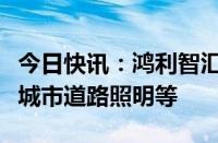 今日快讯：鸿利智汇：公司产品可应用于智慧城市道路照明等