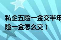 私企五险一金交半年买房就能贷款么（私企五险一金怎么交）