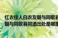 红衣佳人白衣友朝与同歌暮同酒什么意思（红衣佳人白衣友朝与同歌暮同酒出处是哪里）