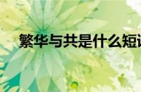 繁华与共是什么短语（繁花与共的意思）