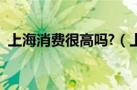 上海消费很高吗?（上海的消费水平大概是）