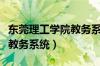 东莞理工学院教务系统网入口（东莞理工学院教务系统）