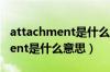 attachment是什么意思网络用语（attachment是什么意思）