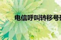 电信呼叫转移号码（电信呼叫转移）