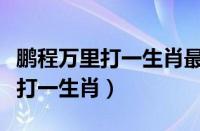 鹏程万里打一生肖最简单三个步骤（鹏程万里打一生肖）