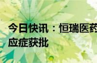 今日快讯：恒瑞医药：脯氨酸恒格列净片新适应症获批