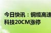 今日快讯：铜缆高速连接板块探底回升，凯旺科技20CM涨停