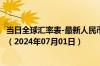 当日全球汇率表-最新人民币兑换保加利亚列弗汇率汇价查询（2024年07月01日）