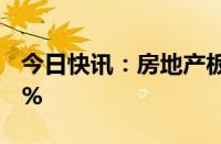 今日快讯：房地产板块拉升，云南城投涨超7%