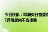 今日快讯：欧洲央行管委森特诺预计今年还会有几次降息，7月降息尚不应排除