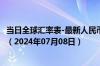 当日全球汇率表-最新人民币兑换罗马尼亚列伊汇率汇价查询（2024年07月08日）