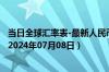 当日全球汇率表-最新人民币兑换布隆迪法郎汇率汇价查询（2024年07月08日）