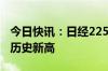 今日快讯：日经225指数收盘上涨1.96%，创历史新高