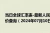 当日全球汇率表-最新人民币兑换毛里塔尼亚乌吉亚汇率汇价查询（2024年07月10日）