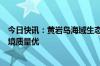 今日快讯：黄岩岛海域生态环境状况调查评估报告发布：环境质量优