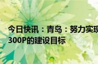 今日快讯：青岛：努力实现2024年全市智能算力规模达到3300P的建设目标