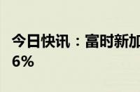 今日快讯：富时新加坡海峡指数涨幅扩大至0.6%