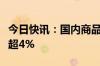 今日快讯：国内商品期货多数收跌，碳酸锂跌超4%