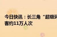 今日快讯：长三角“超级环线”高铁开行“满月”，发送旅客约11万人次