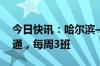 今日快讯：哈尔滨—黑河—漠河航线正式开通，每周3班