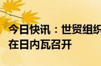 今日快讯：世贸组织对中国贸易政策审议边会在日内瓦召开