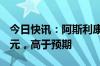 今日快讯：阿斯利康第二季度营收129.4亿美元，高于预期