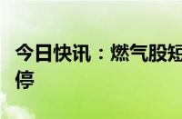 今日快讯：燃气股短线冲高，大众公用一度涨停