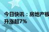 今日快讯：房地产板块异动，我爱我家直线拉升涨超7%