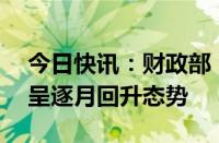 今日快讯：财政部：16月地方财政收入增幅呈逐月回升态势