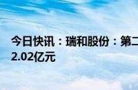 今日快讯：瑞和股份：第二季度装修装饰业务新签订单金额2.02亿元