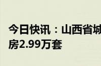 今日快讯：山西省城中村改造年内建设安置住房2.99万套