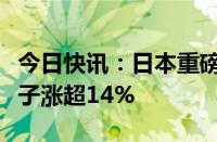 今日快讯：日本重磅权重股集体大涨，东京电子涨超14%