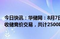 今日快讯：华储网：8月7日将开展两批次中央储备冻牛羊肉收储竞价交易，共计2500吨