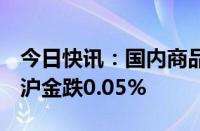 今日快讯：国内商品期货夜盘开盘涨跌不一，沪金跌0.05%