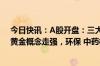 今日快讯：A股开盘：三大指数涨跌不一，沪指涨0.08%，黄金概念走强，环保 中药板块下挫