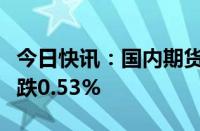 今日快讯：国内期货夜盘开盘涨跌不一，沪银跌0.53%