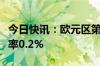 今日快讯：欧元区第二季度季调后就业人数季率0.2%