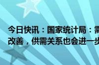 今日快讯：国家统计局：需求不足的问题将会逐渐得到有效改善，供需关系也会进一步趋于均衡