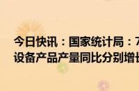 今日快讯：国家统计局：7月新能源汽车 集成电路 3D打印设备产品产量同比分别增长27.8% 26.9% 25.3%