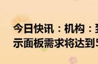 今日快讯：机构：到2031年LTPO OLED显示面板需求将达到5.2亿片