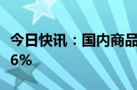 今日快讯：国内商品期货收盘，集运欧线涨超6%