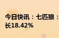 今日快讯：七匹狼：上半年归母净利润同比增长18.42%