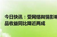 今日快讯：受网络舆情影响，农夫山泉上半年包装饮用水产品收益同比降近两成