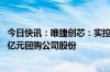 今日快讯：唯捷创芯：实控人 董事长荣秀丽提议以1亿元1.5亿元回购公司股份