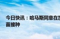 今日快讯：哈马斯同意在加沙地带停火7天，以开展脊灰疫苗接种