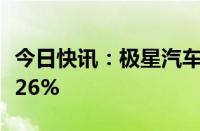 今日快讯：极星汽车今年上半年营收同比减少26%