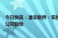 今日快讯：凌志软件：实控人提议回购3000万元5000万元公司股份