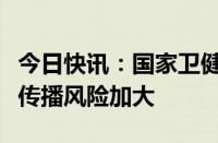 今日快讯：国家卫健委：开学后呼吸道传染病传播风险加大